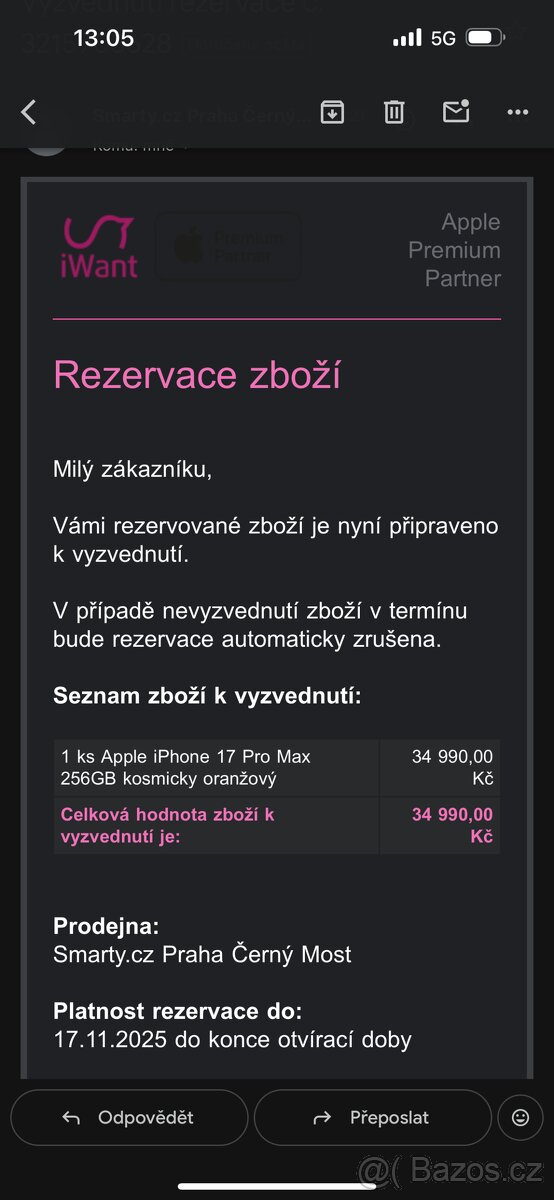 iPhone 17 Pro Max 256GB Kosmicky Oranžový - 2