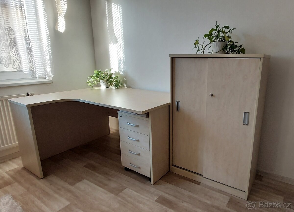 Psací stůl s kontejnerem a komodou - 2
