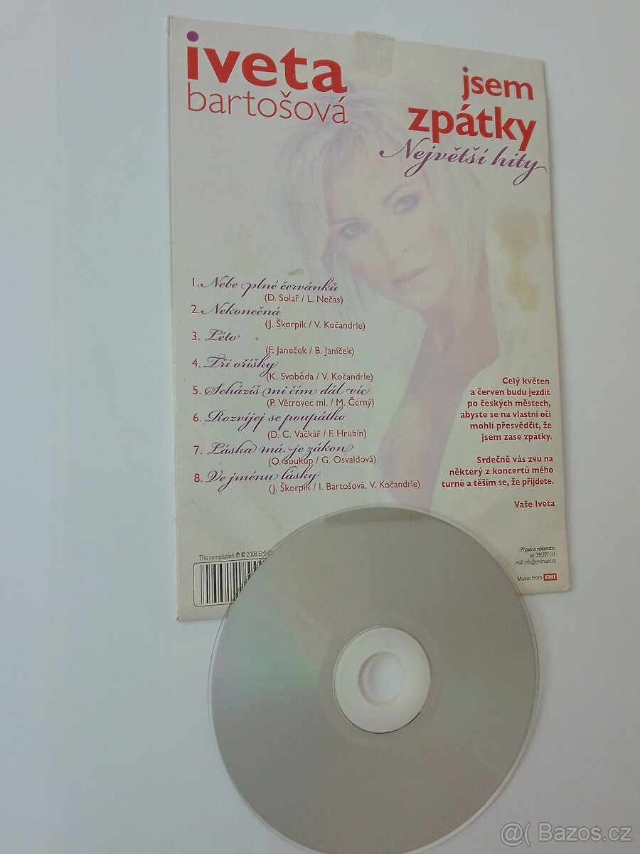 CD Návrat Ivety Bartošové v roce 2008 - 2
