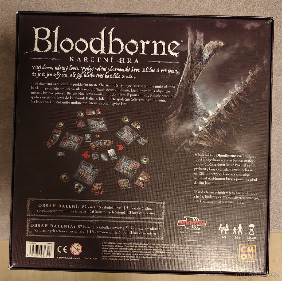 Bloodborne desková karetní hra - 2