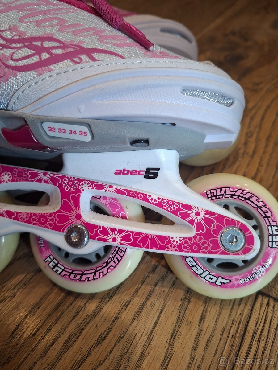 Dívčí kolečkové brusle vel32-35 - 2
