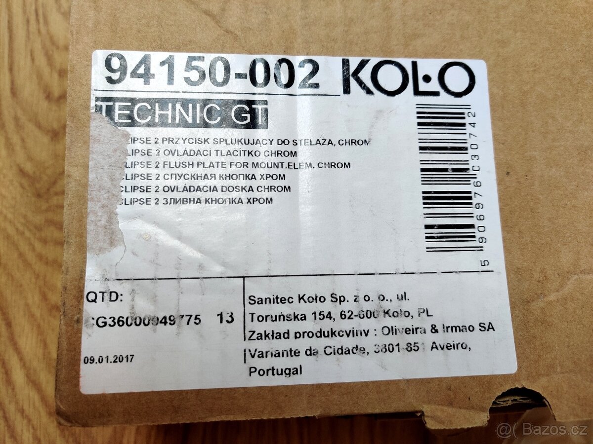 Chromové ovládací splachovací tlačítko - 2