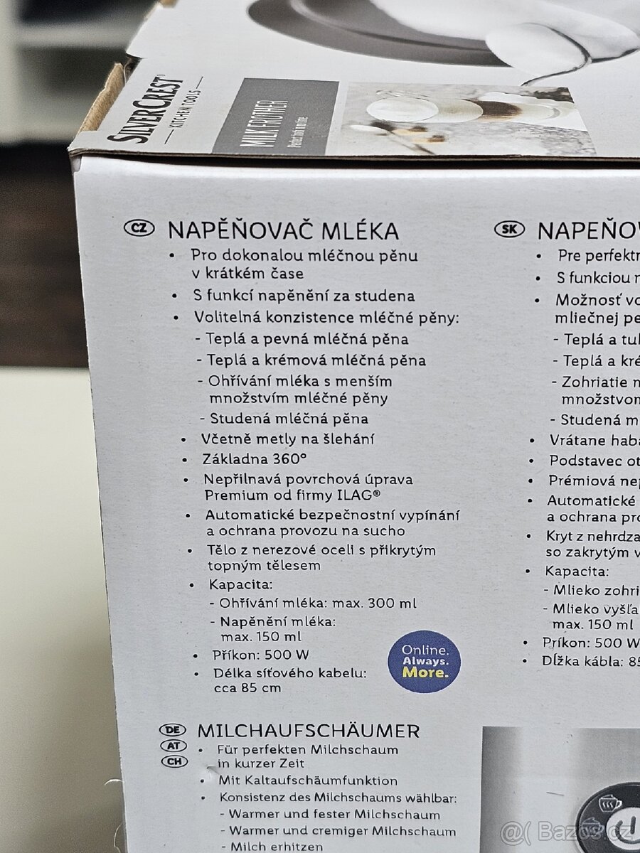 Napěňovač mléka EDS SMA 500 E1 - 2