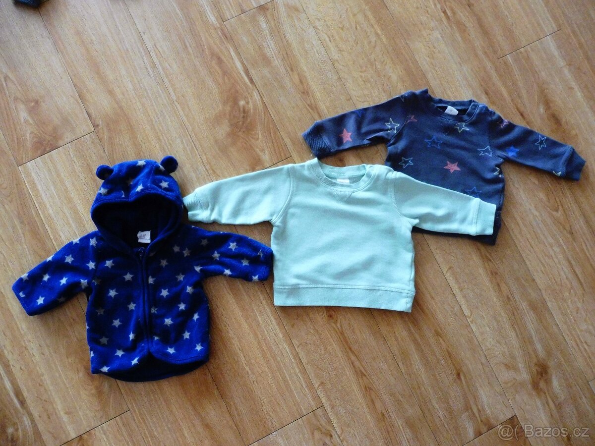 Tepláčky, mikinky a teplákový overal H&M vel. 56 - 2