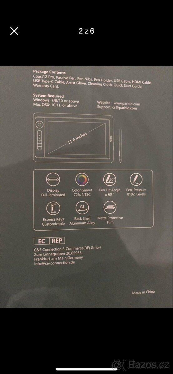 Graficky tablet COAST12PRO - 2