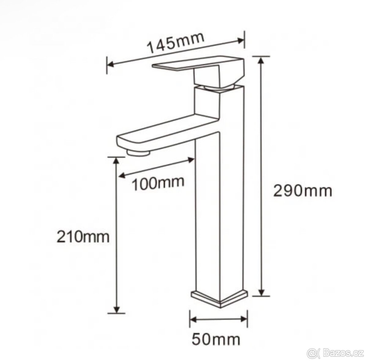 Černá umyvadlová baterie - 2