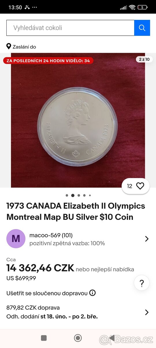 Střibrne. mince - 2