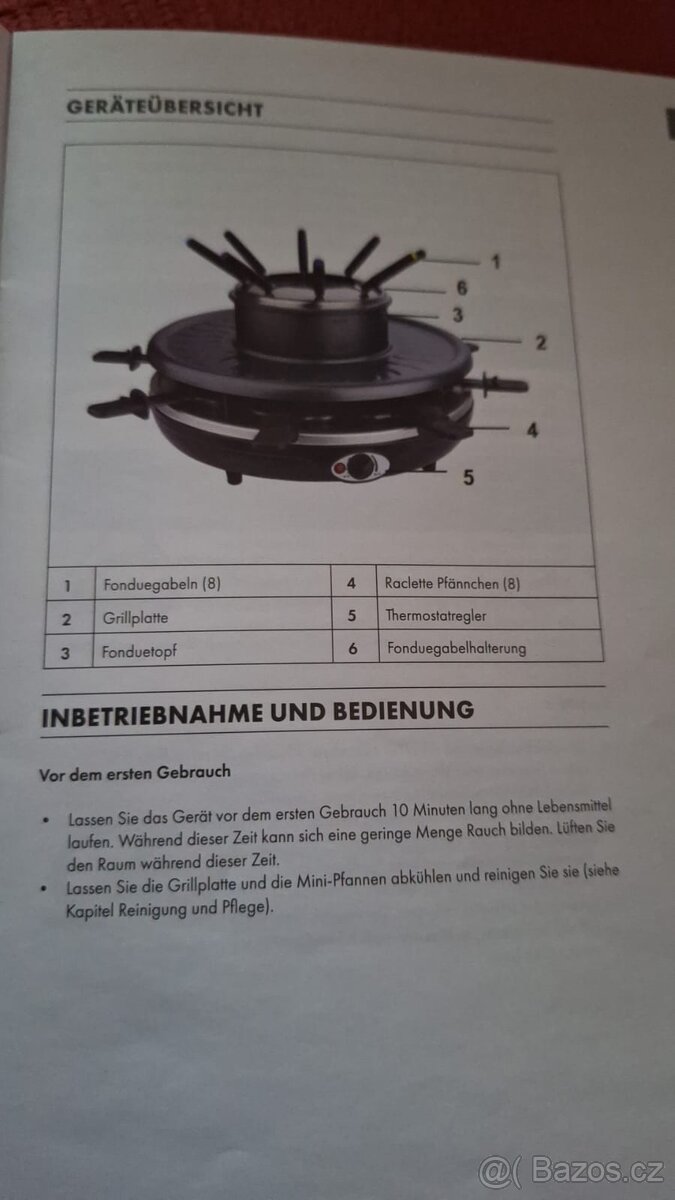 Gril na raclette/fondue - 2
