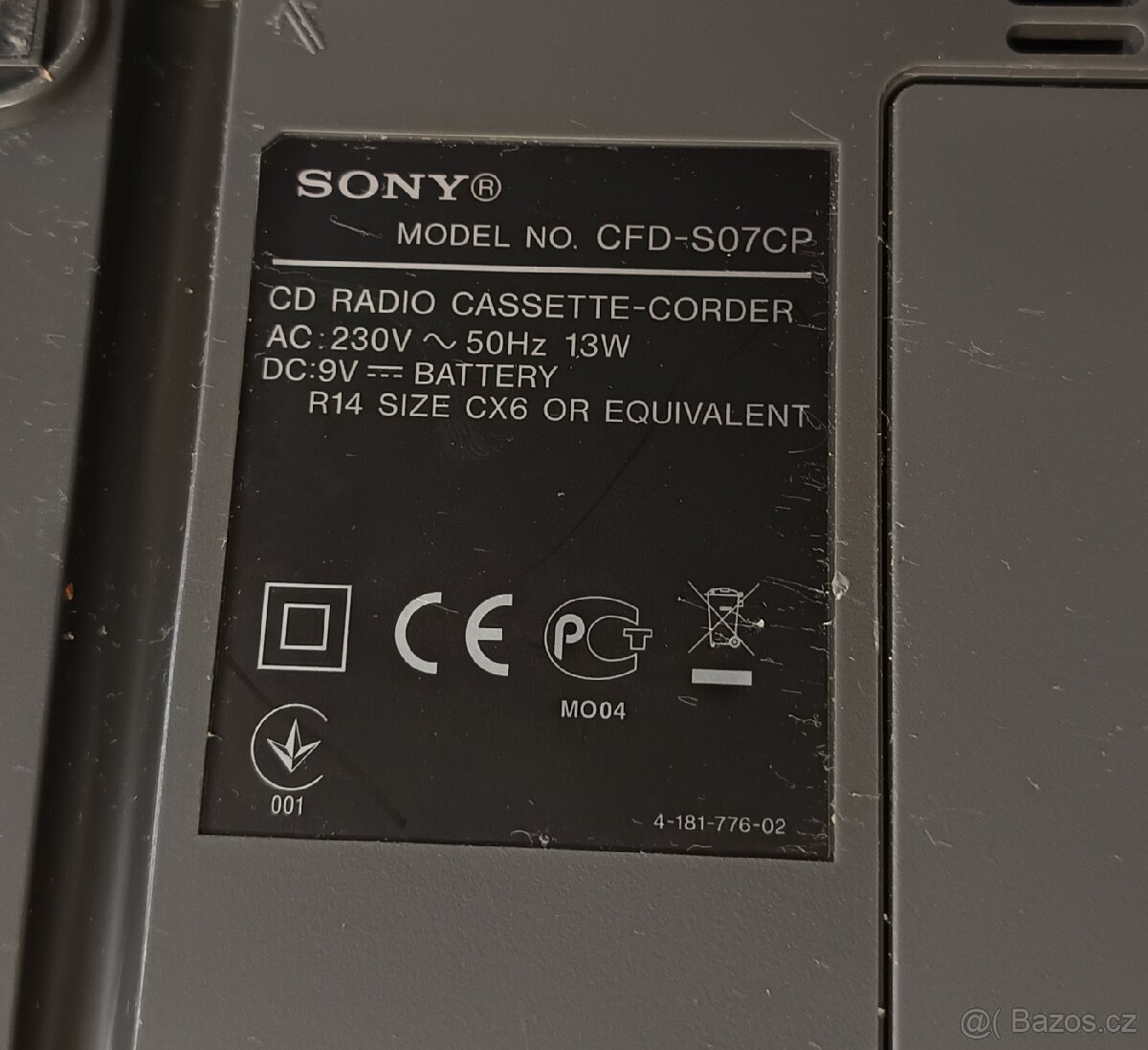 RMG SONY CFD-S07CP - 2