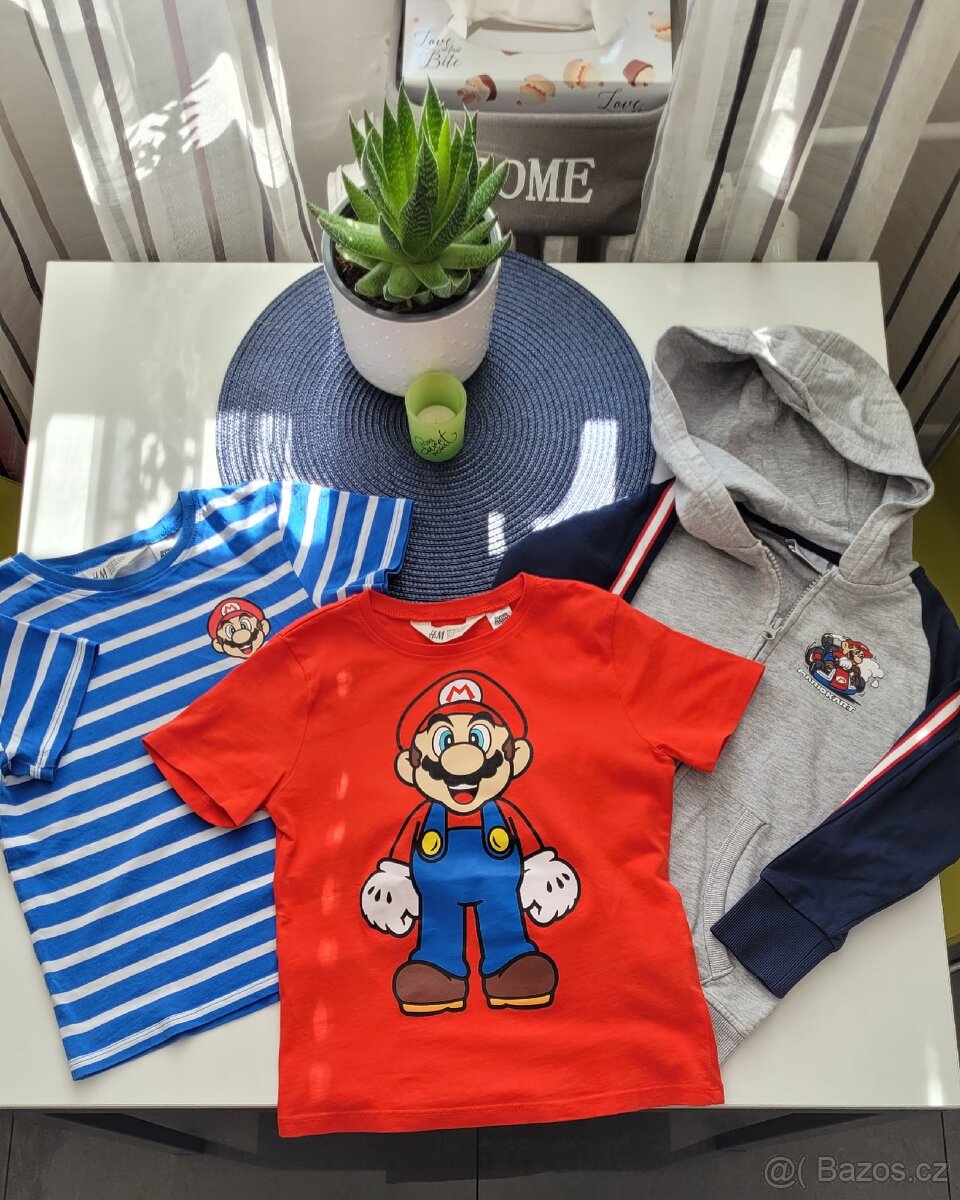 H&M Super Mario set vel.116-122 - 2