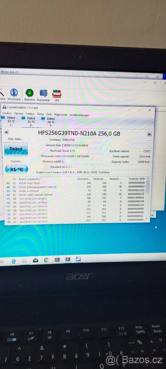 Hynix 256GB M.2 SATA SSD - 2