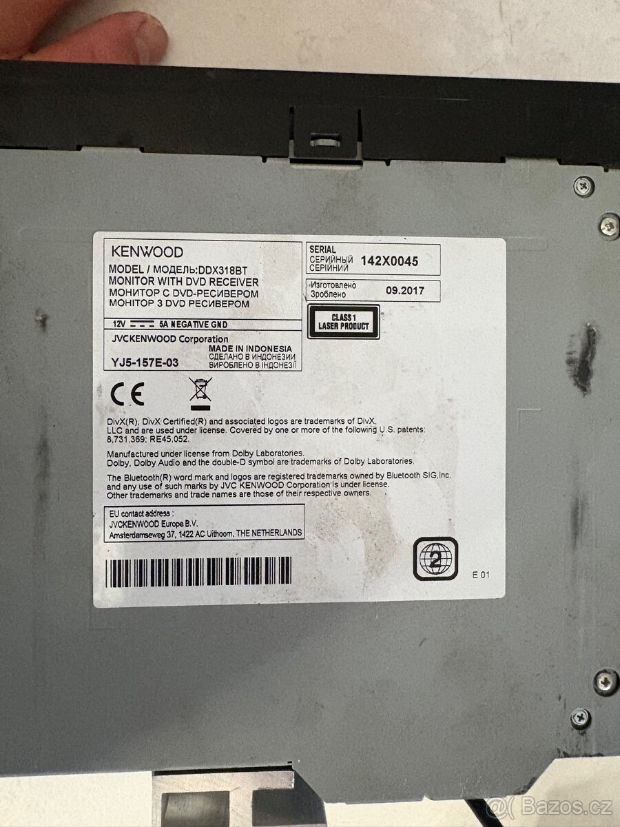 2DIN Kenwood autorádio - 2