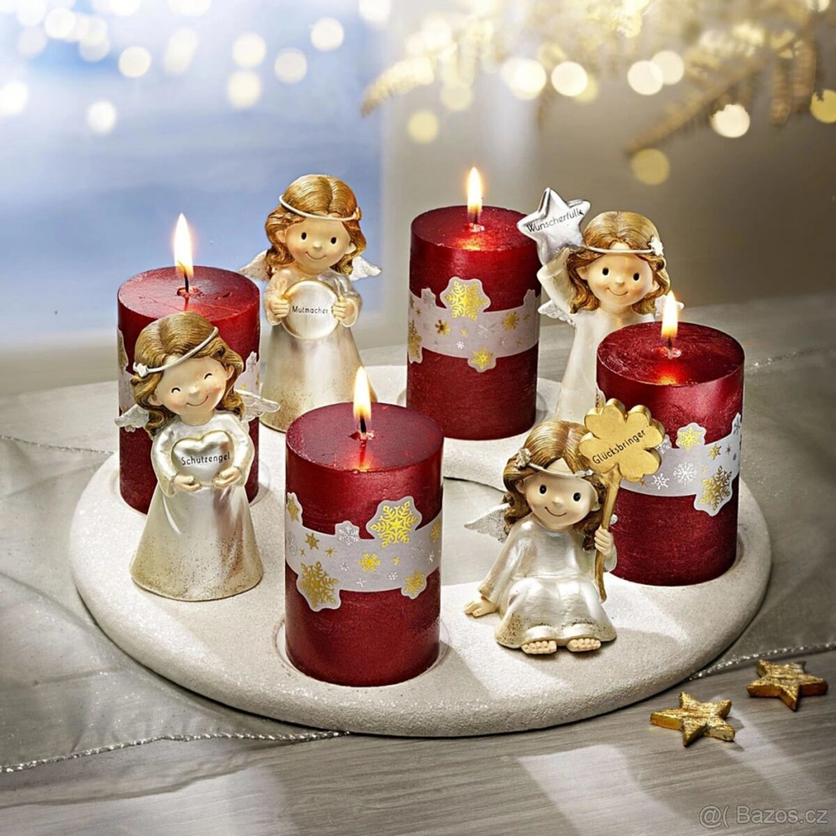 Adventní andělský svícen - 2