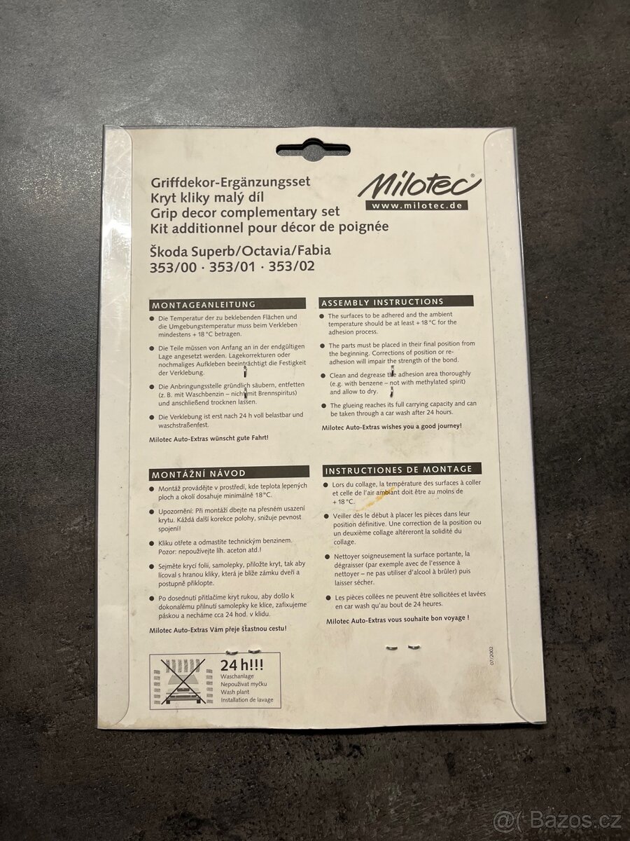 krytky klik skoda octavia, fabia, superb - 2