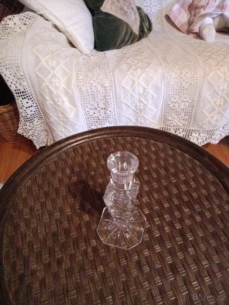 Svícen hranatý broušený - 2