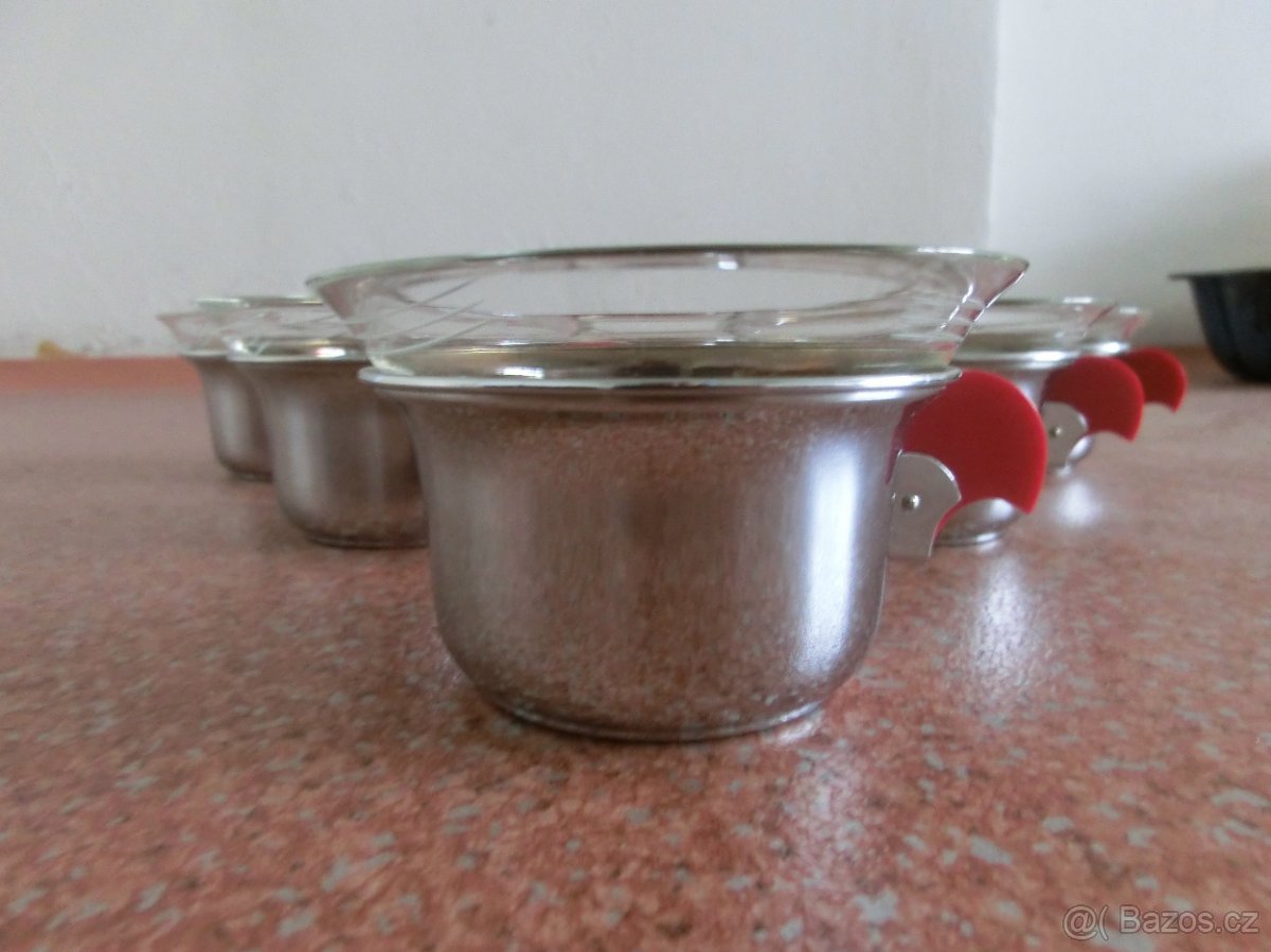 Čajové skleničky v nerez pouzdru - 2