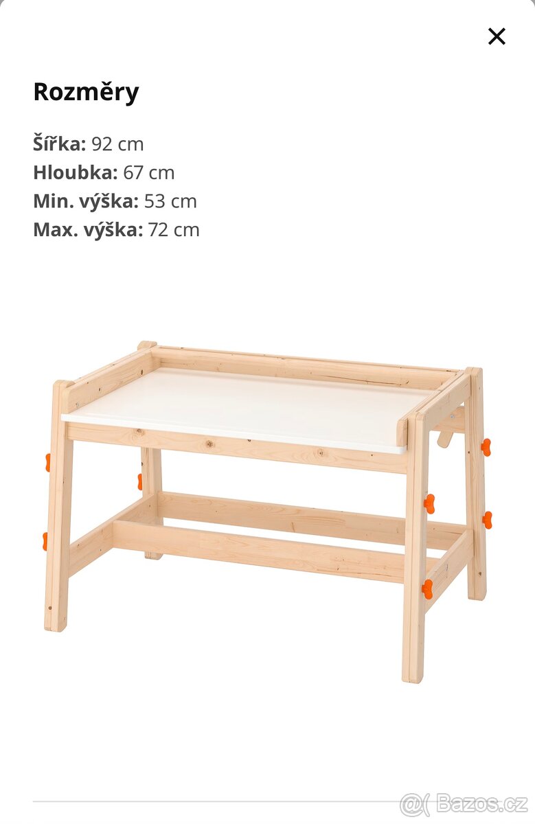 Prodám dětský stůl s naklápěcí deskou - 2