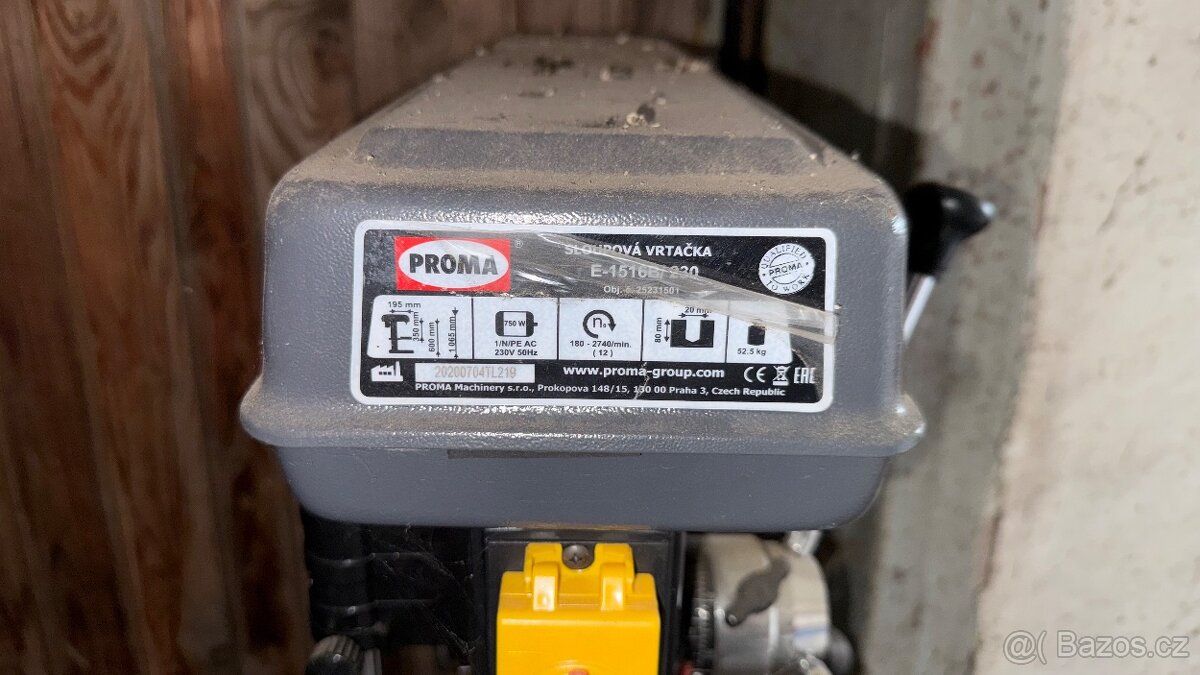 Stolní vrtačka PROMA E-1516B/400 – dobrý stav - 2