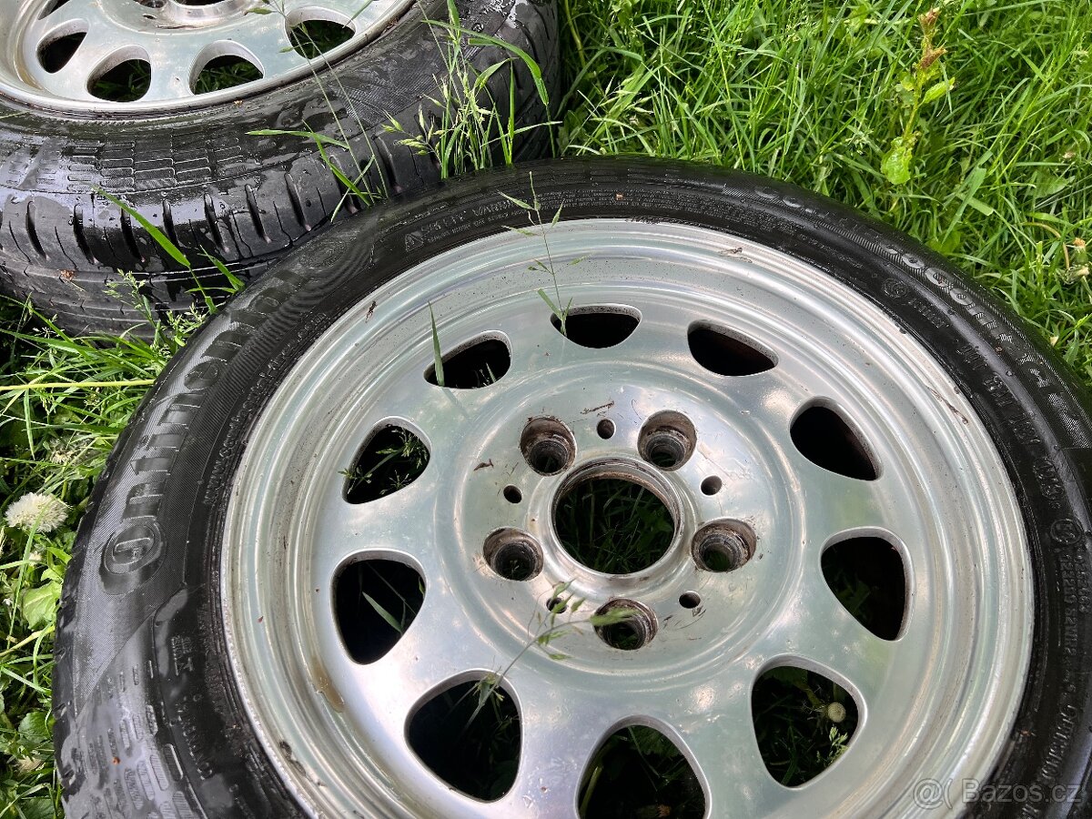 Alu disky  5x120 r15 s letním pneu BMW e36 - 2