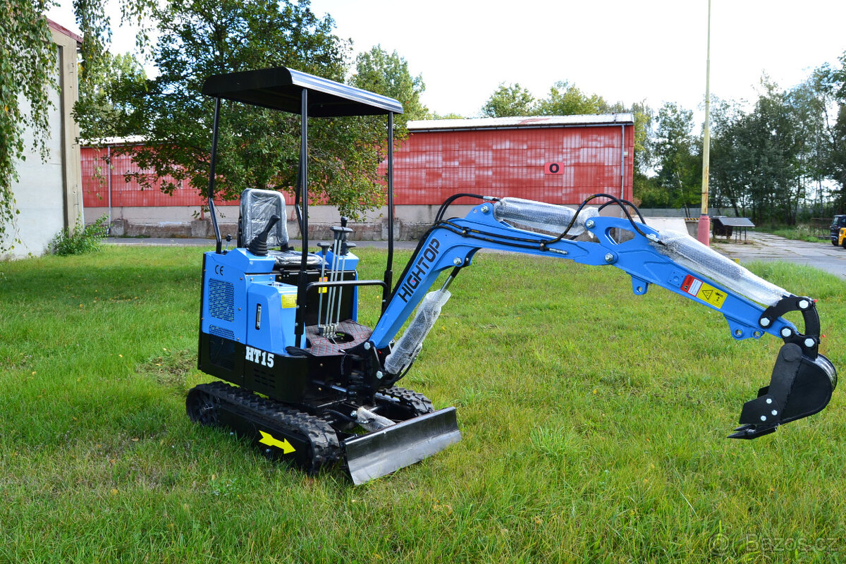 miniBagr HT 1500kg naftový dvouválec 19koní - 2