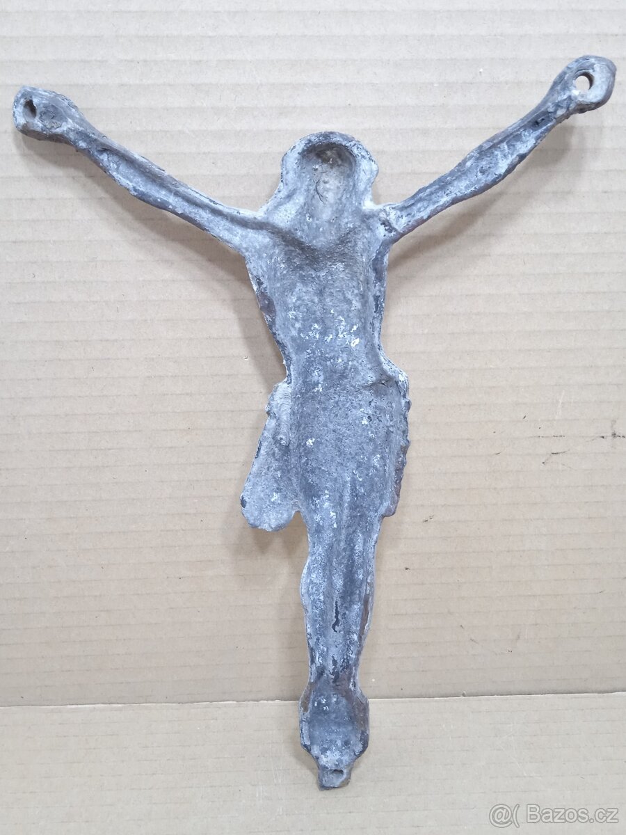 Ježíš Kristus Retro kovová soška - 2