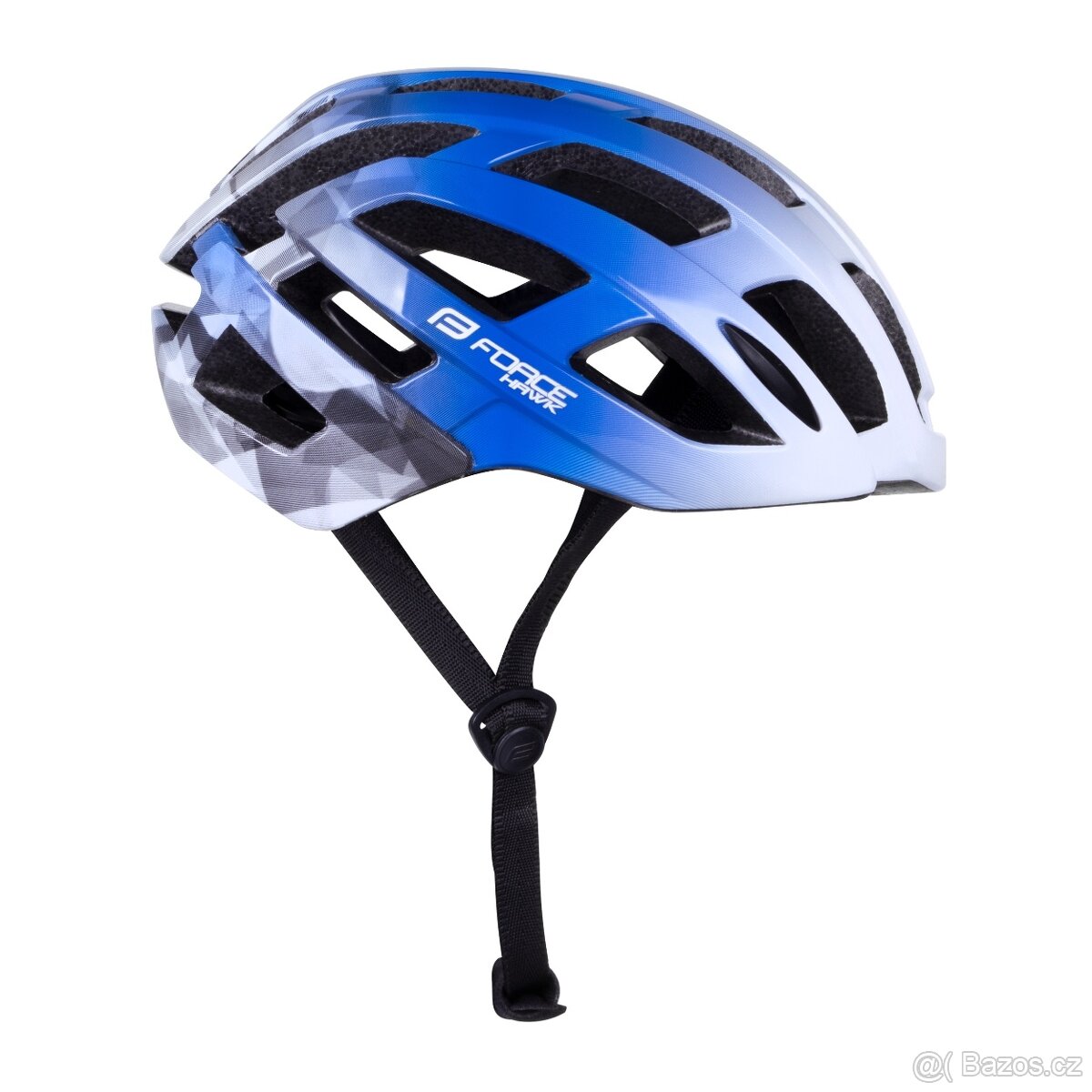 Přilba FORCE HAWK, bílo-modrá L - XL - 2