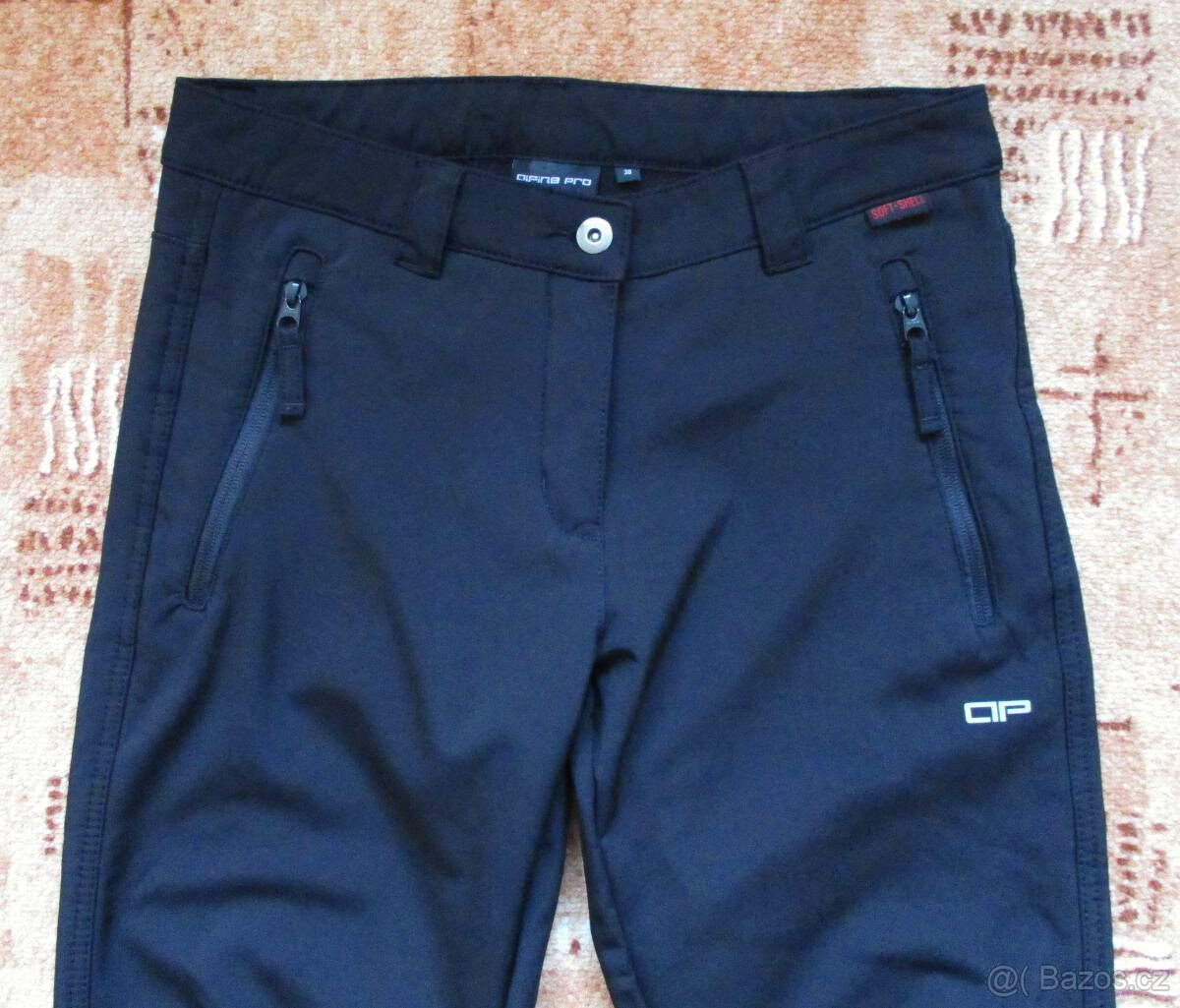 Zimní softshellové kalhoty černé kratší délka M 38 - 2