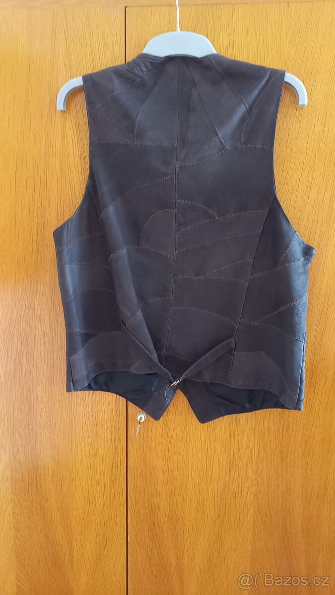 Pánská kožená vesta - 2