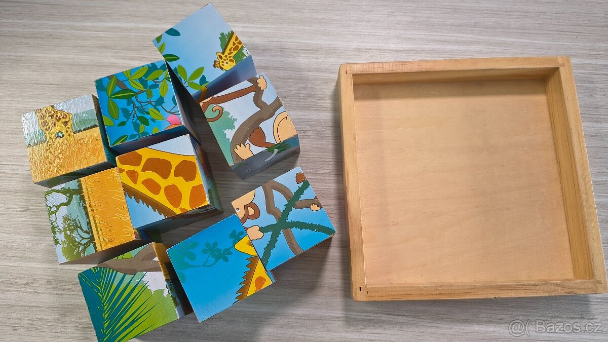 Tchibo dětské kostky s obrázkem 9 ks - 2