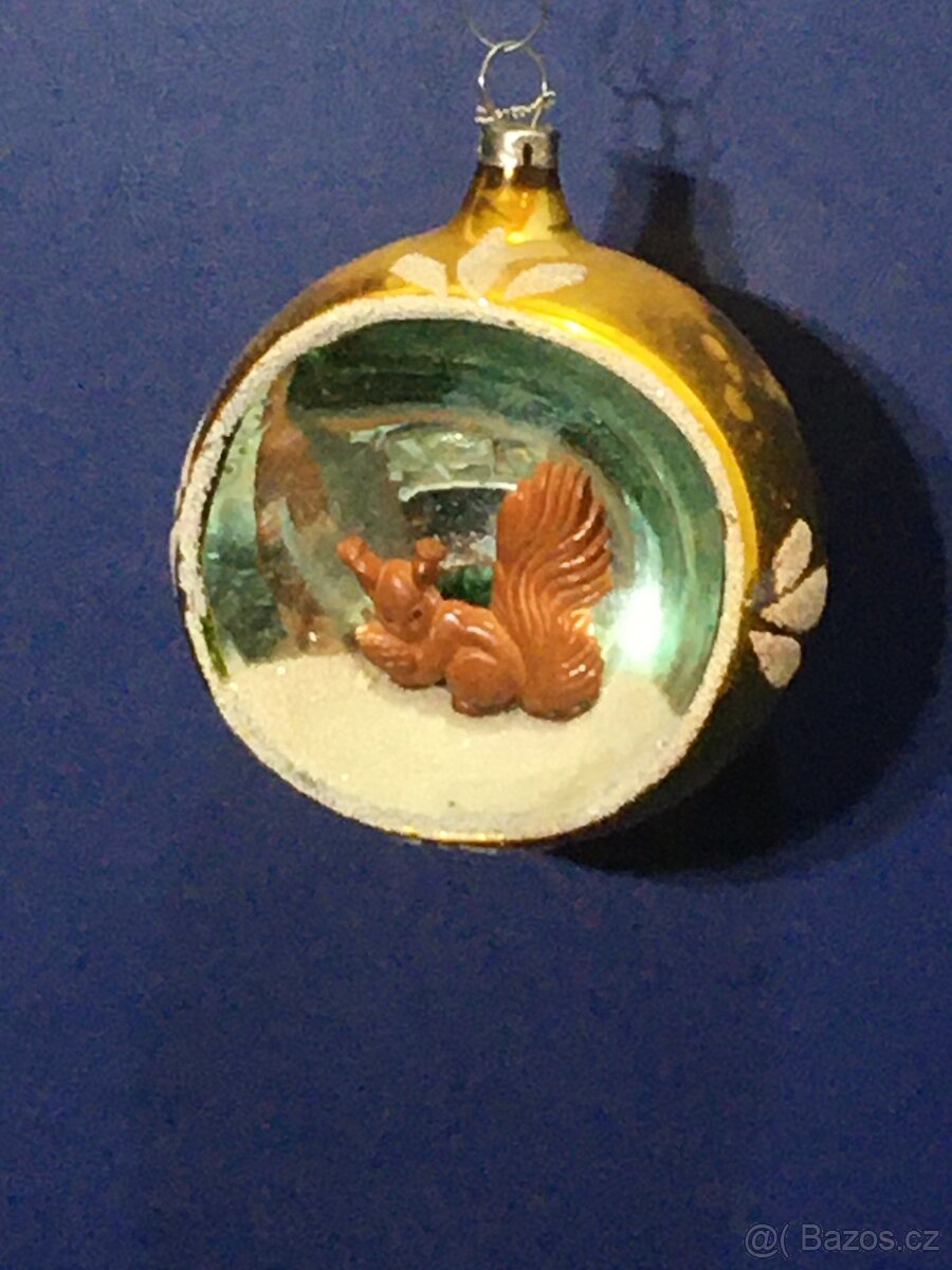 Staré vánoční ozdoby - vlep - 6ks - 2