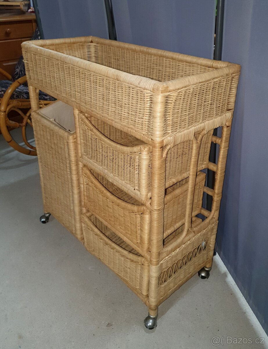 Ratanová komoda/prádelník - 2