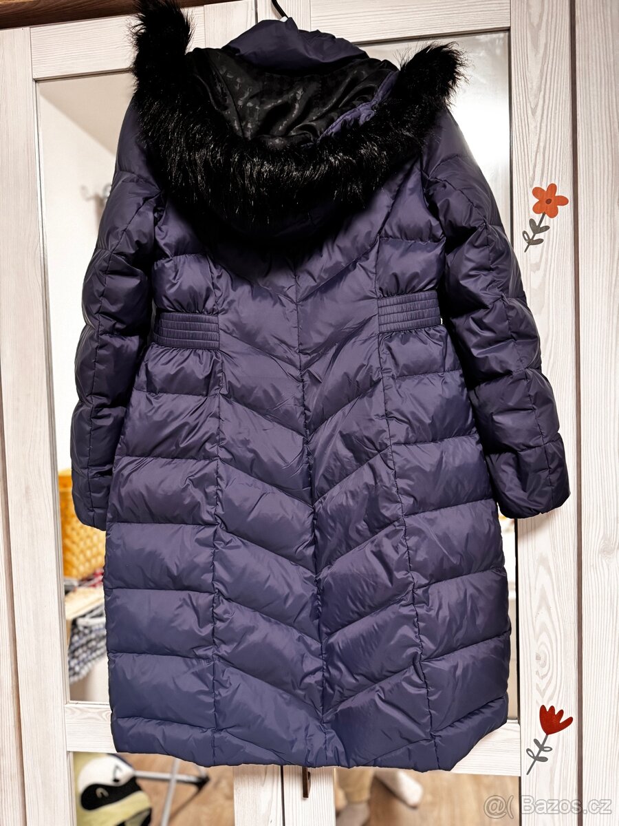 Krasný pěřový kabát Karl Lagerfeld - 2