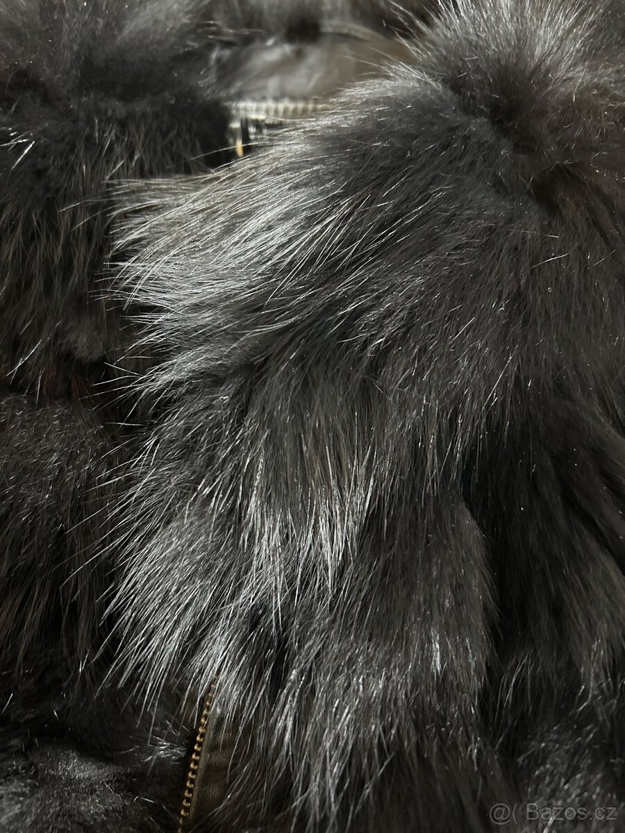 Kožená vesta s pravou kožešinou - 2