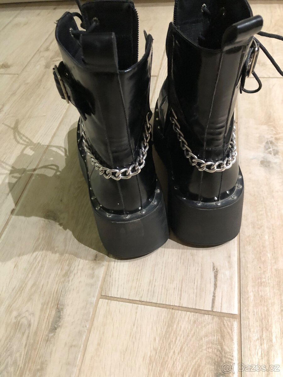 Goth punk boty na platforme 39,5 - 2