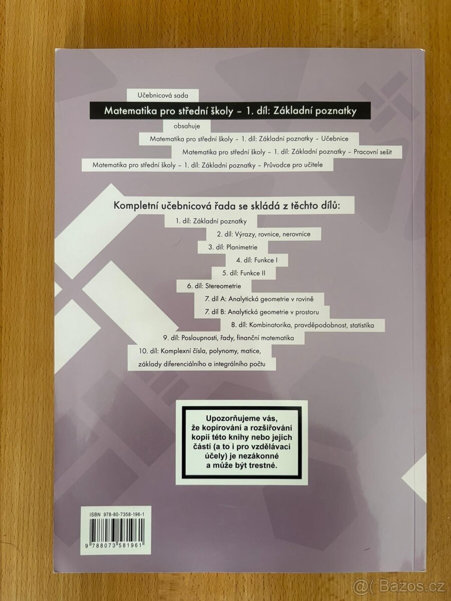 Matematika pro str.šk.1 díl Učebnice - 2