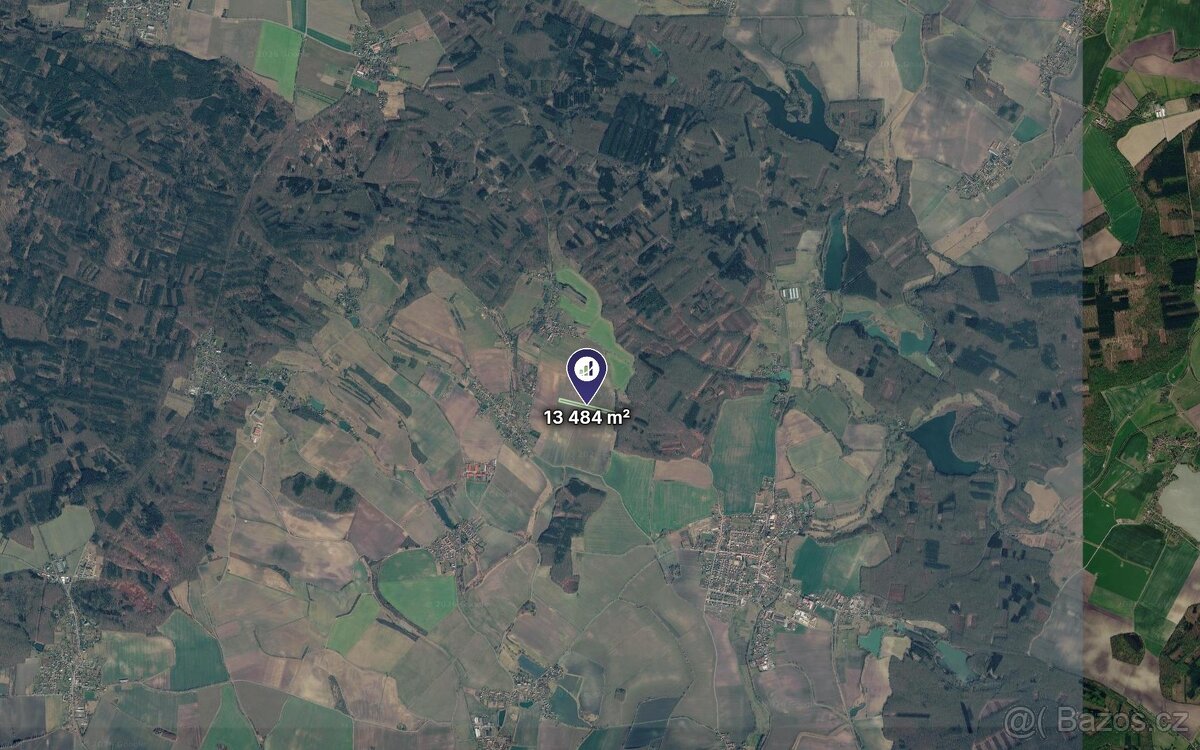 Prodej podílu 1/6 pole 2 247 m², Košík - 2