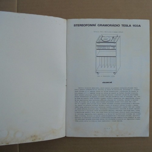 Servisní návod Gramoradio Tesla 1133 A - 2