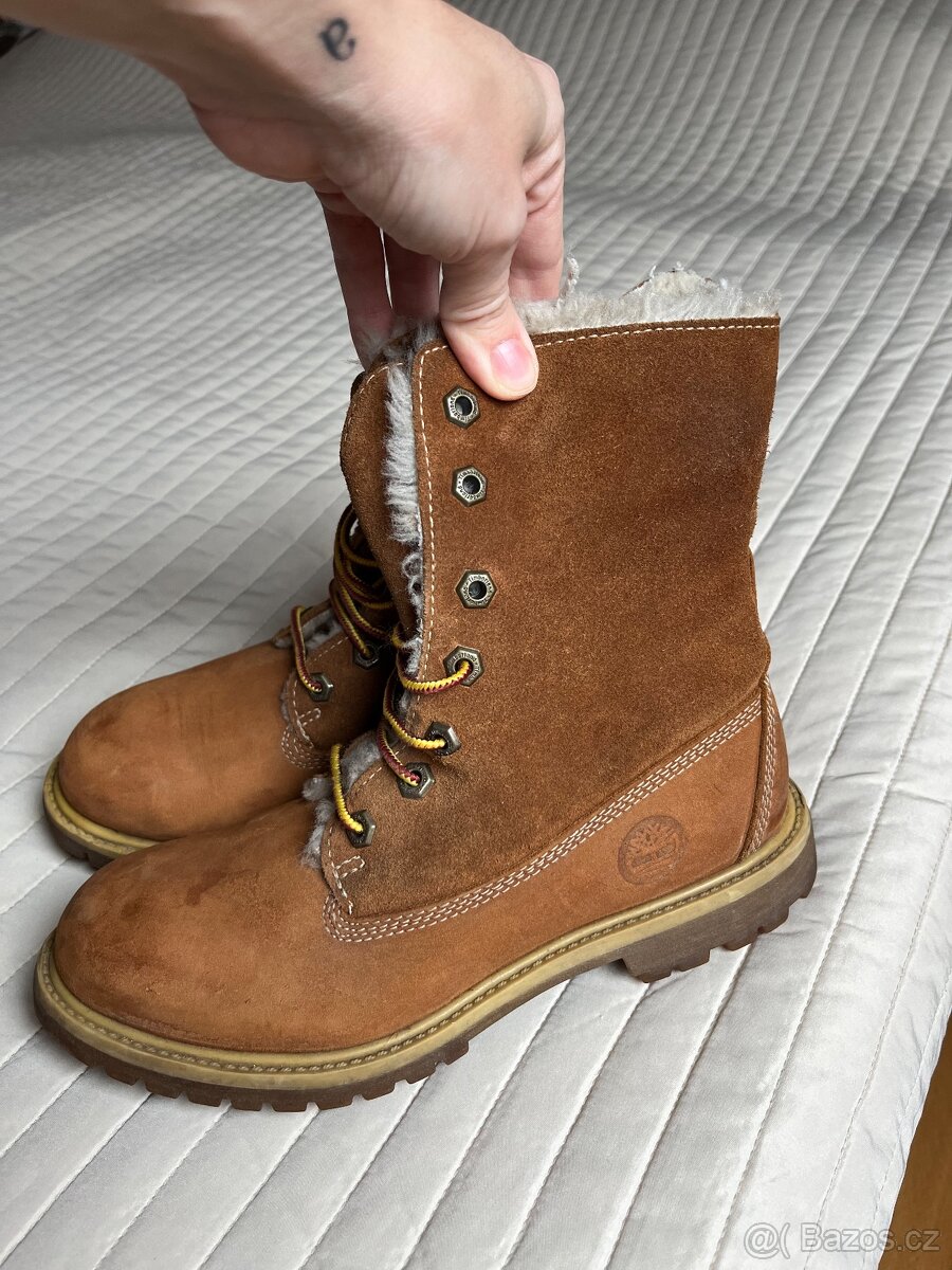 Zimni boty s koziskem Timberland, vel.38 - 2