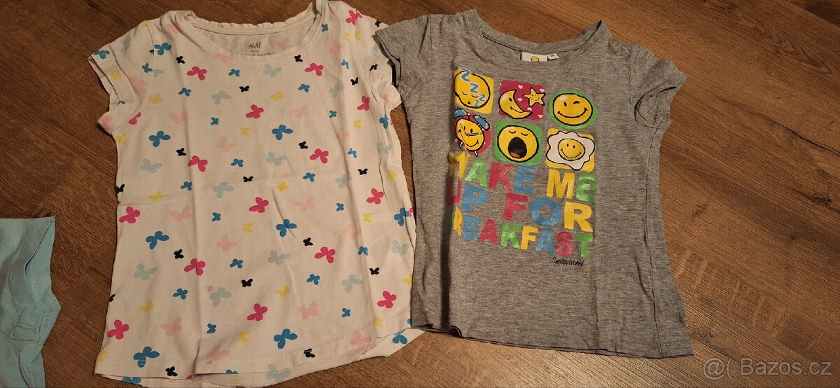 Dívčí trička s krátkým rukávem, legíny, halenka - 2
