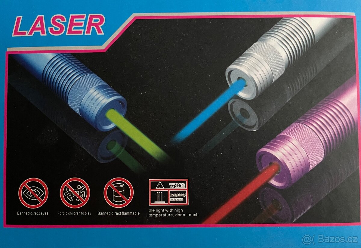 Prodám nove nejsinější laserové ukazovátko – modrý laser - 2