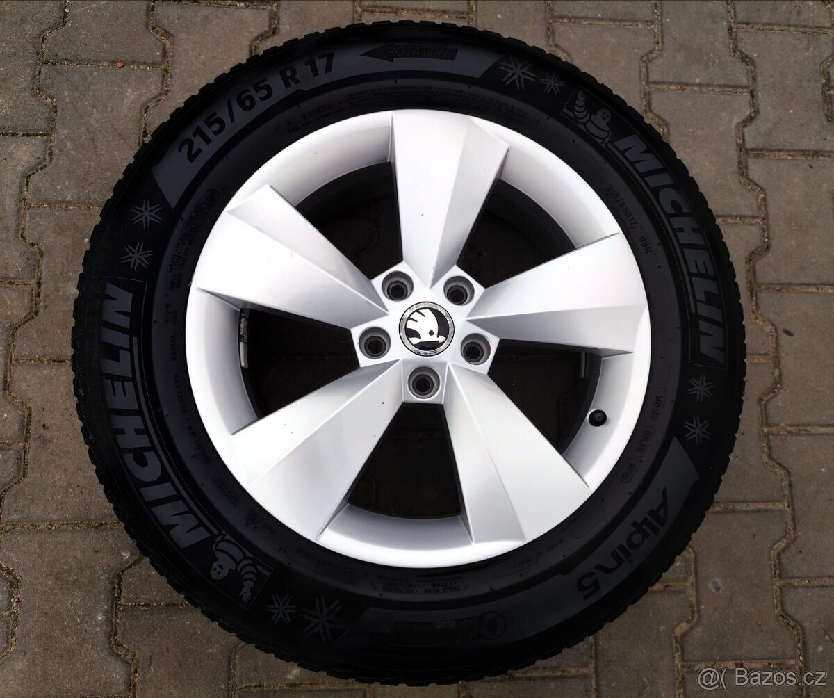 Alu kola originál Škoda Kodiaq 5x112 R17 Nanuq - 2