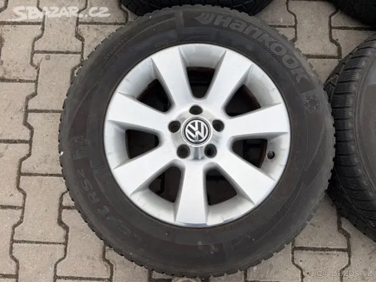 4x al kola 5x112 16 + pneu zimní 215/65 R16C - 2