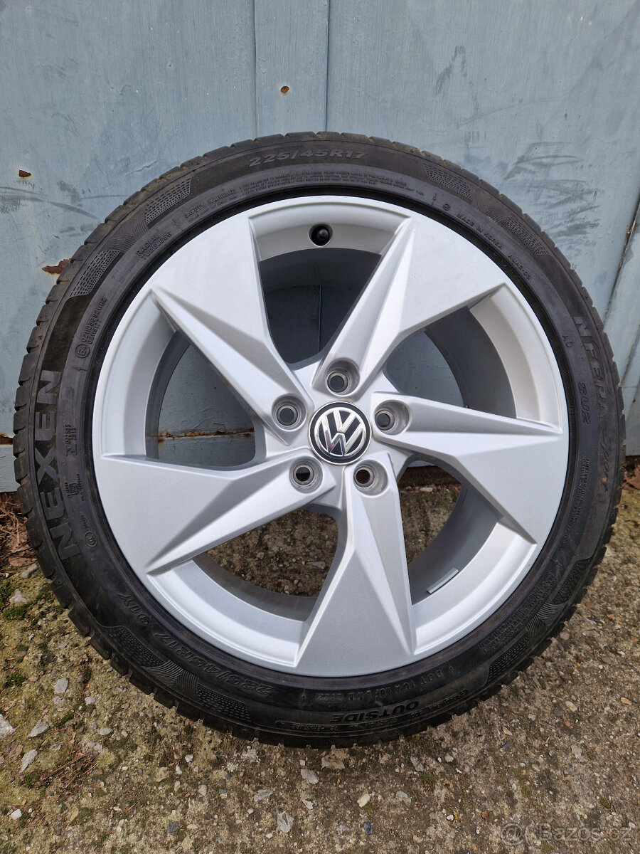5x112 r17 kola disky a3 vw golf octavia 225 45 17 letni alu - 2