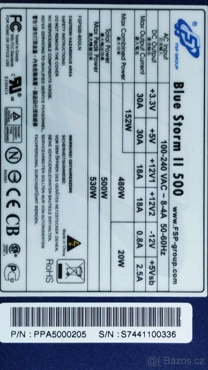 Zdroj FSP 500-60GLN - 2
