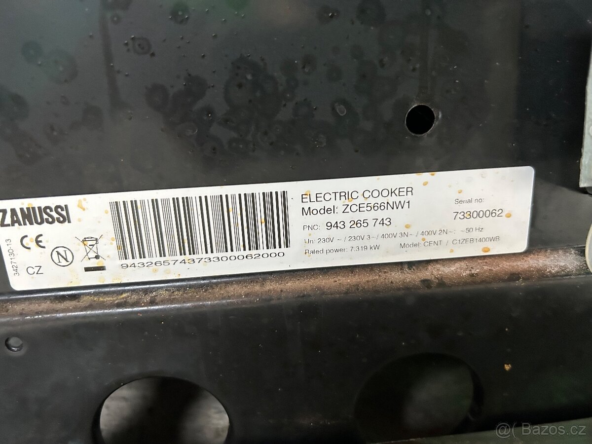 Sporák Zanussi - 2