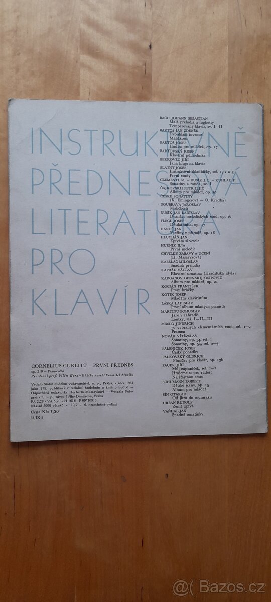 Noty pro klavir GURLITT - 2
