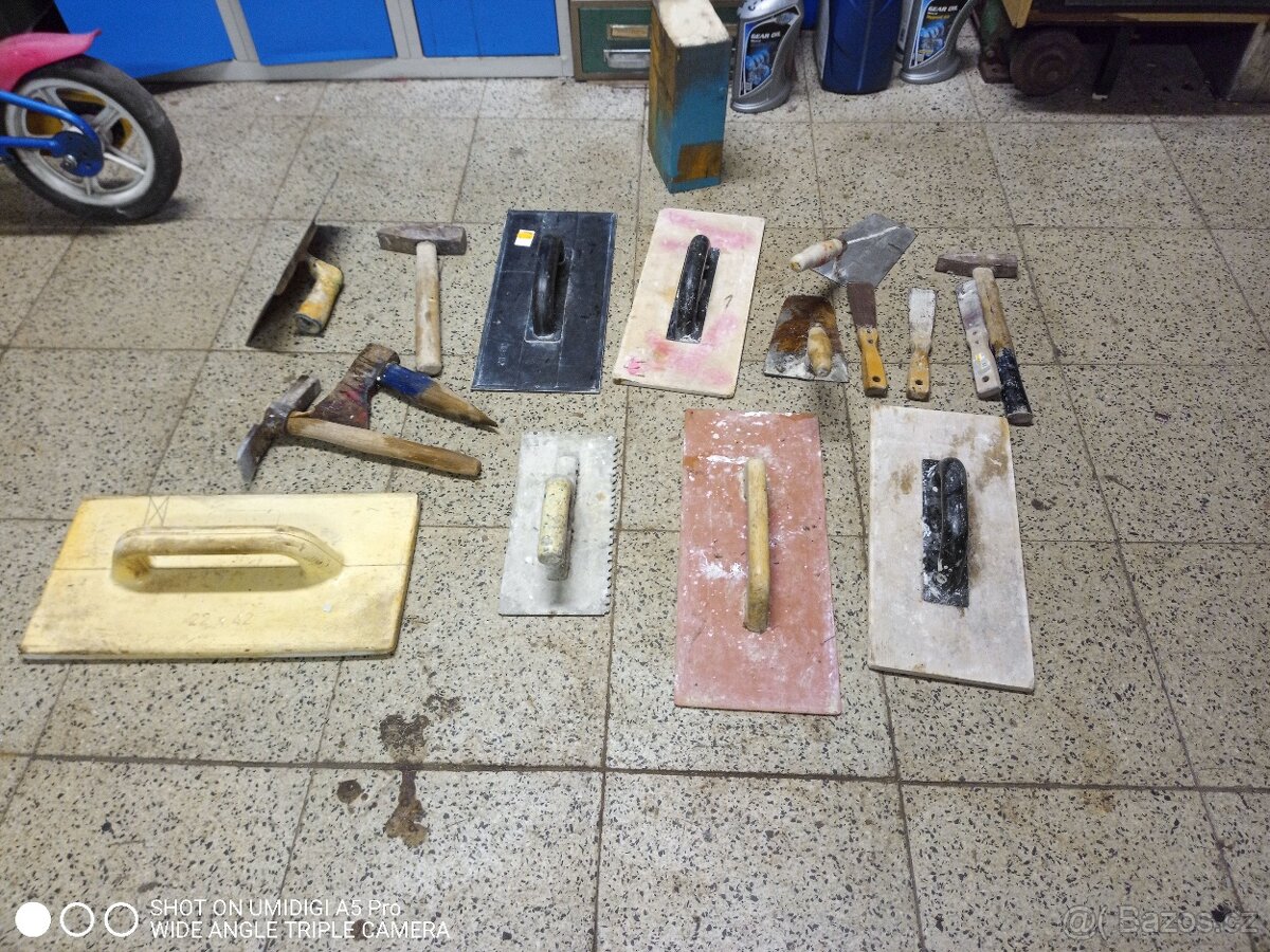 Zednické nářadí pozůstalost , - 2