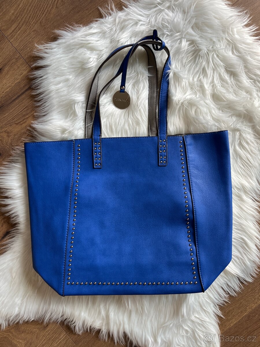 Nová modrá kabelka - nenošená, TOP, modrá s cedulkou - 2