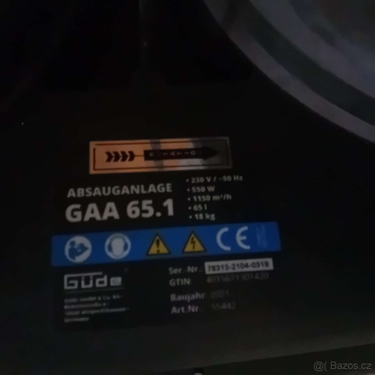Güde GAA 65.1 Odsávací zařízení - 2