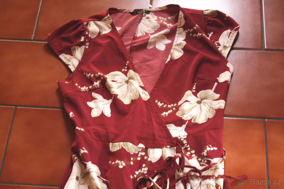 maxi zavinovací šaty vel.M - 2